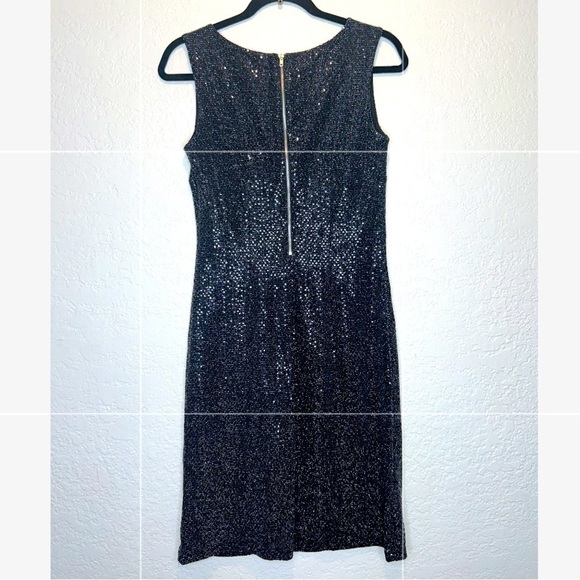 ENFOCUS STUDIO Black Sleeveless Sequins Dress Size 6 - Picture 3 of 6
